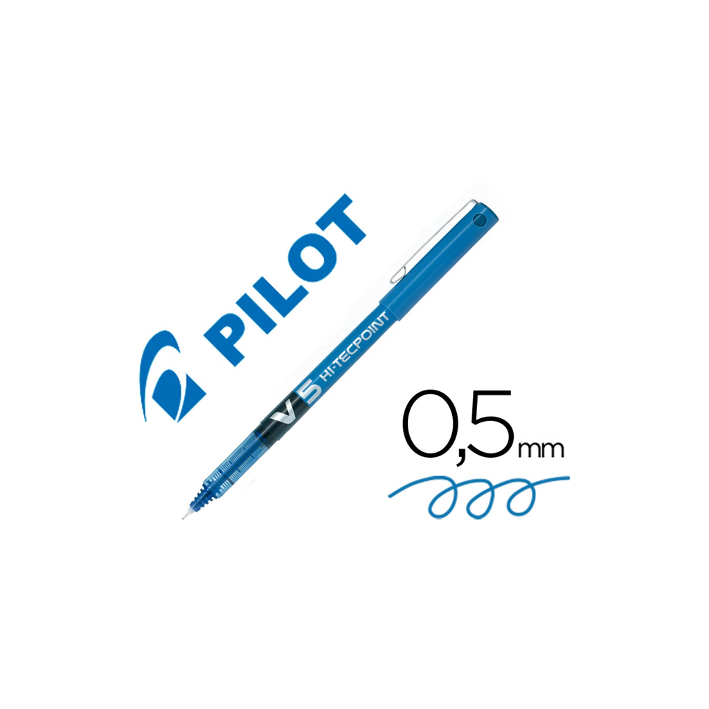Pilot V5 Hi-Tecpoint 0.5mm - Bolígrafo Roller de Tinta Líquida