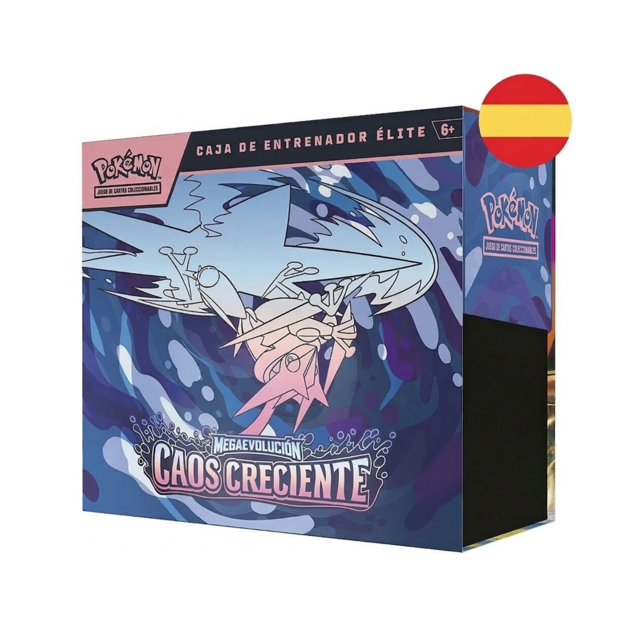 Estuche cartas Entrenador Elite Caos Creciente Megaevolucion Pokemon español
