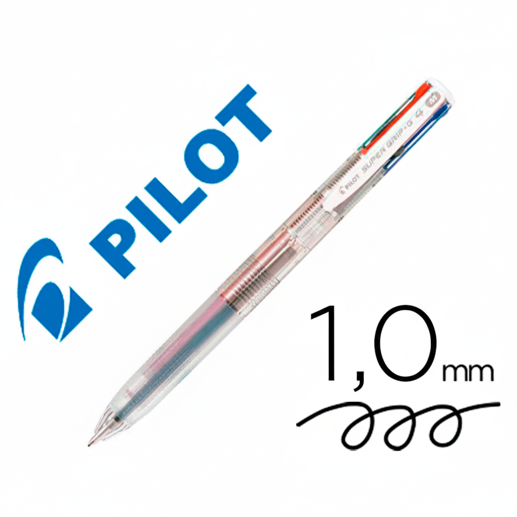 Pilot Super Grip G 4C Bolígrafo 4 Colores en 1 Retráctil 1.0mm
