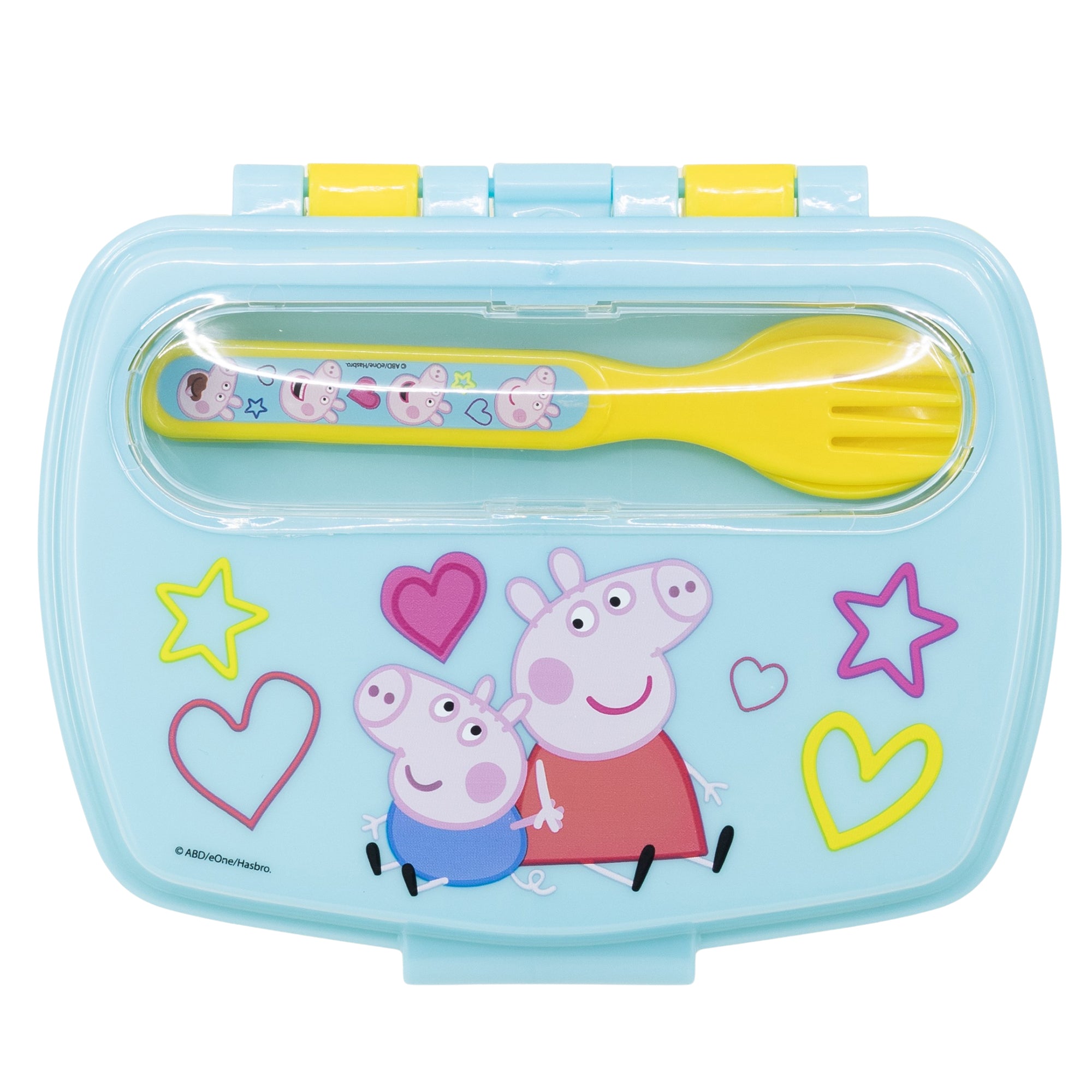 STOR SANDWICHERA RECTANGULAR CON CUBIERTOS PEPPA PIG CORE 2022