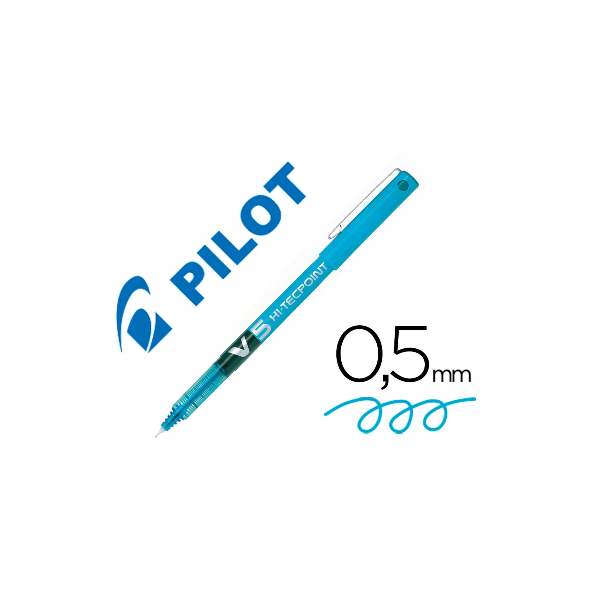 Pilot V5 Hi-Tecpoint 0.5mm - Bolígrafo Roller de Tinta Líquida