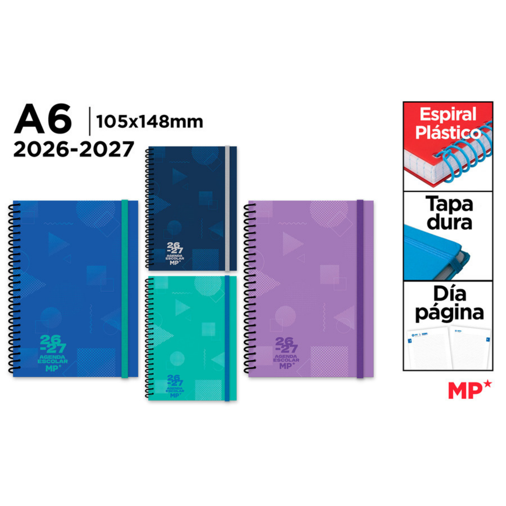 AGENDA ESCOLAR A6 DIA PAGINA TD 26/27