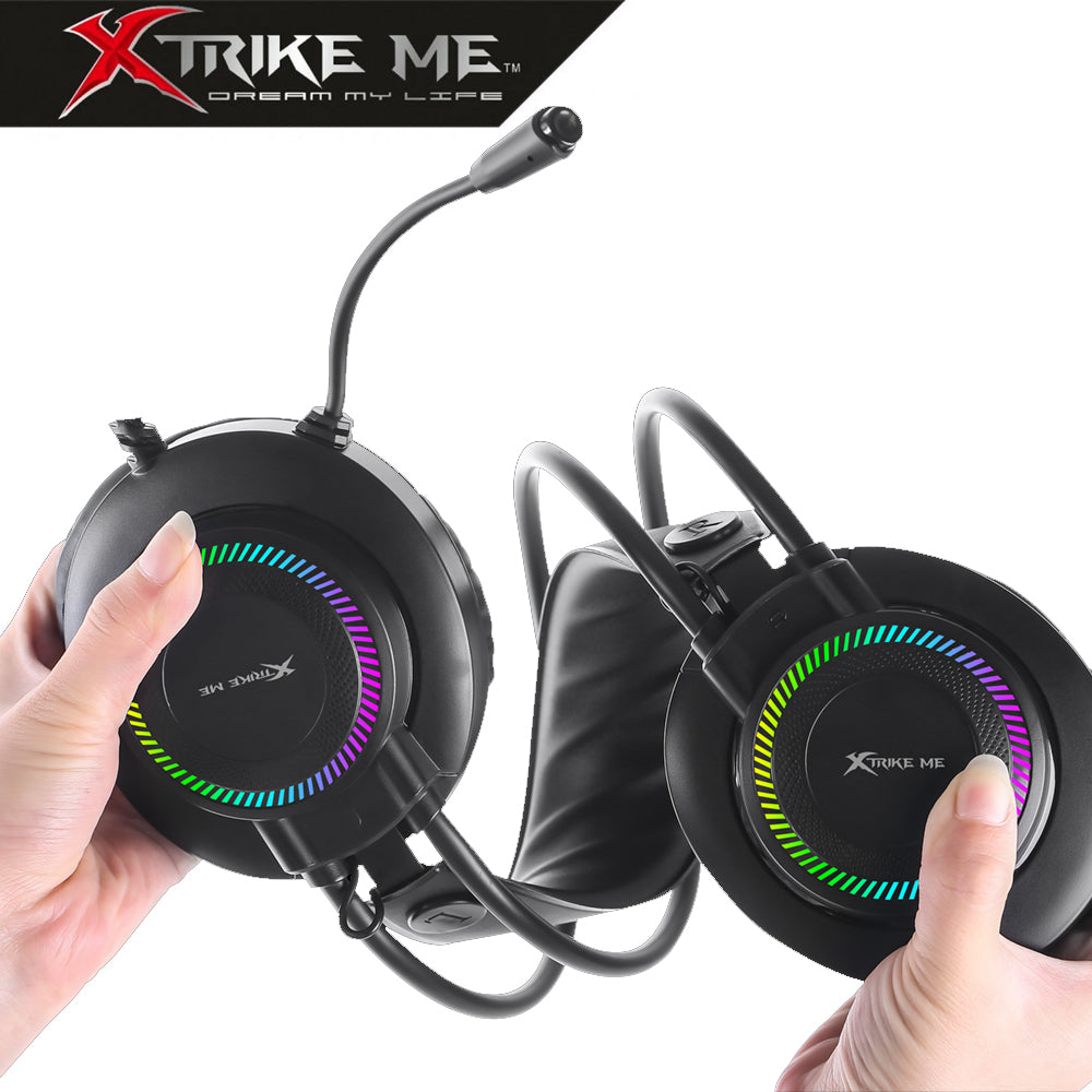 Xtrike Me GH-509 Auriculares Gaming con Micrófono RGB Retroiluminado 40mm
