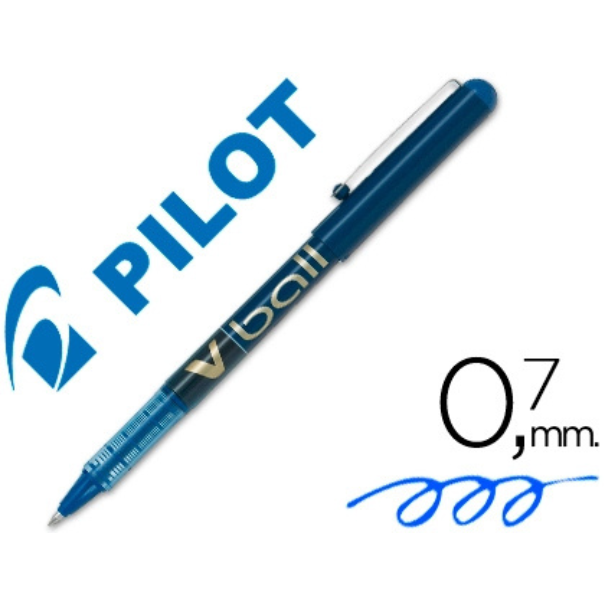 Pilot V-Ball 0.7mm - Bolígrafo Roller de Tinta Líquida
