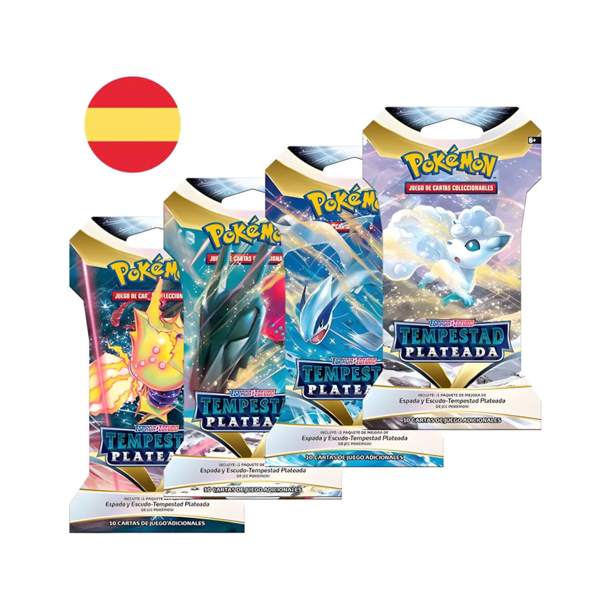 Pokémon JCC –1 Sobre Sleeved Tempestad Plateada (Español)
