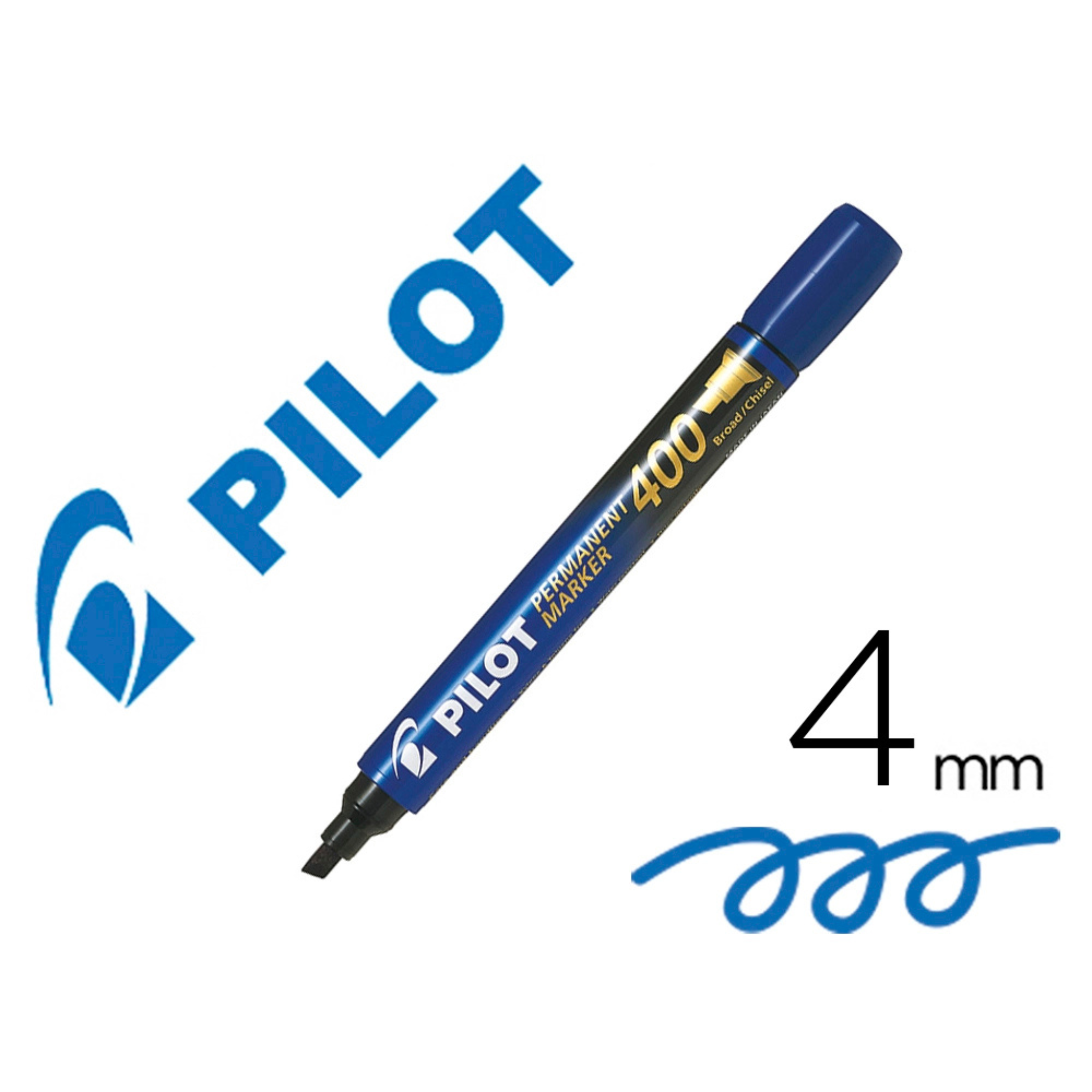 Pilot Permanent Marker 400 Rotulador Permanente Punta Biselada 4mm