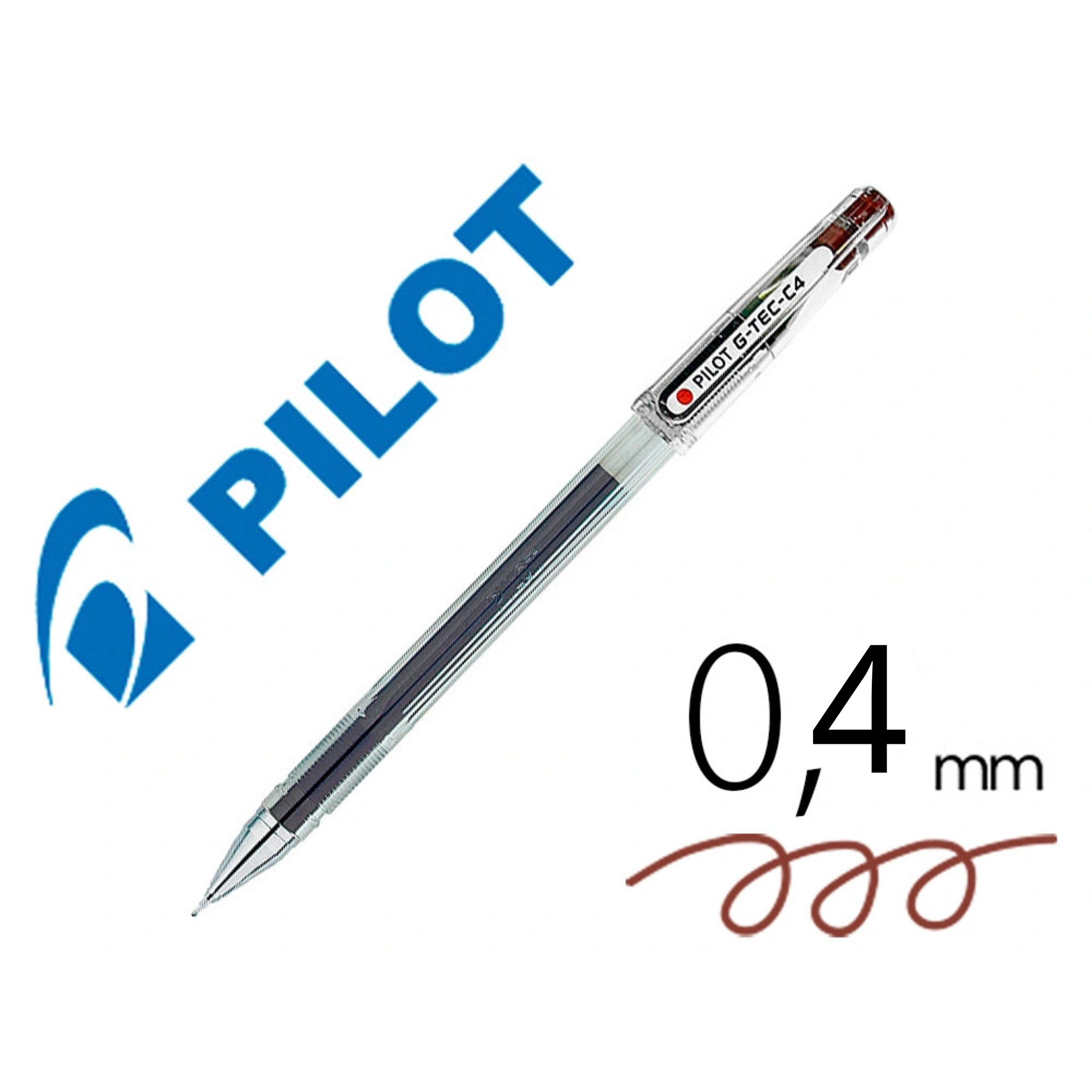 Pilot G-TEC-C4 Bolígrafo Gel Ultrafino 0.4mm (7 colores)