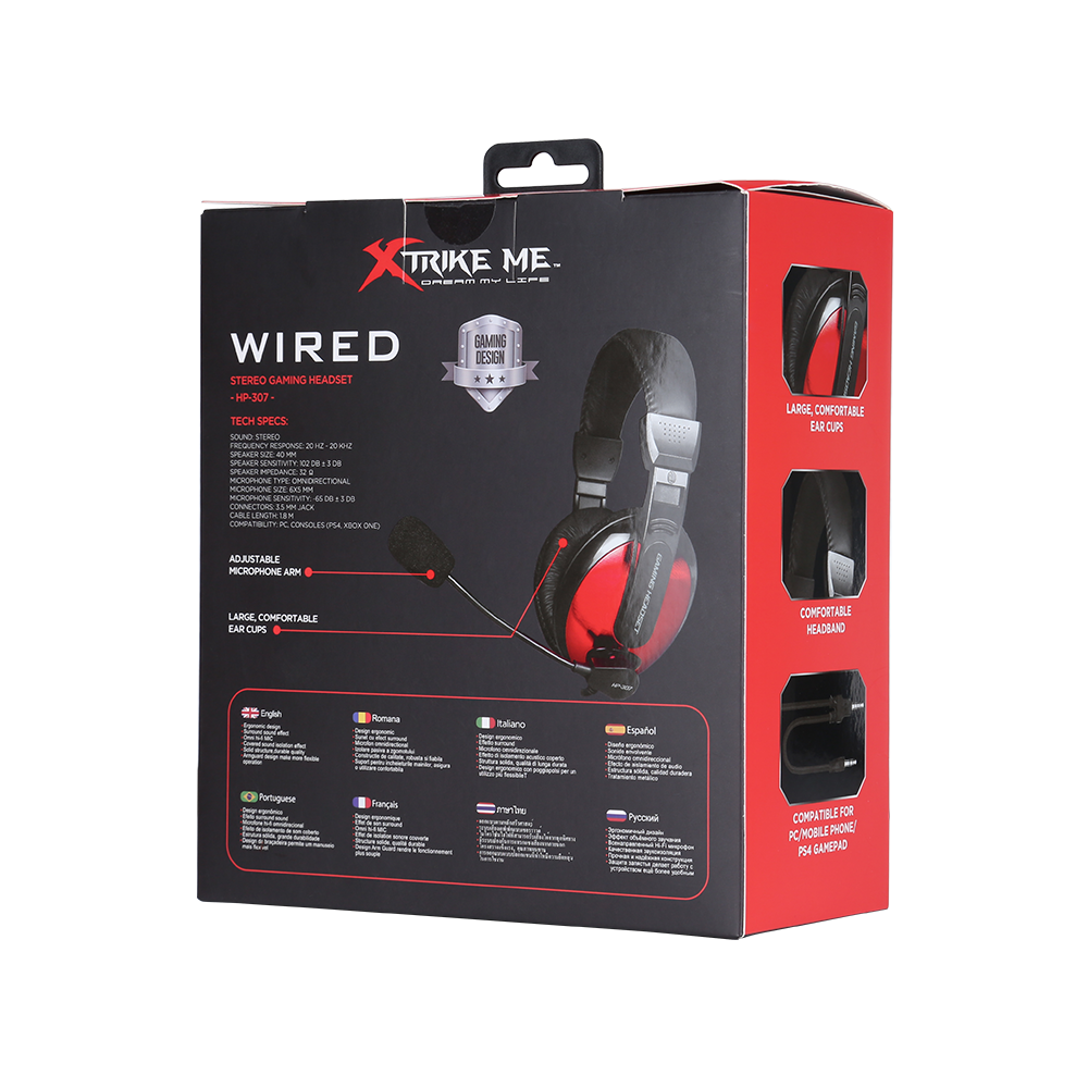 Auriculares Gaming Xtrike Me HP-307 Stereo con Micrófono