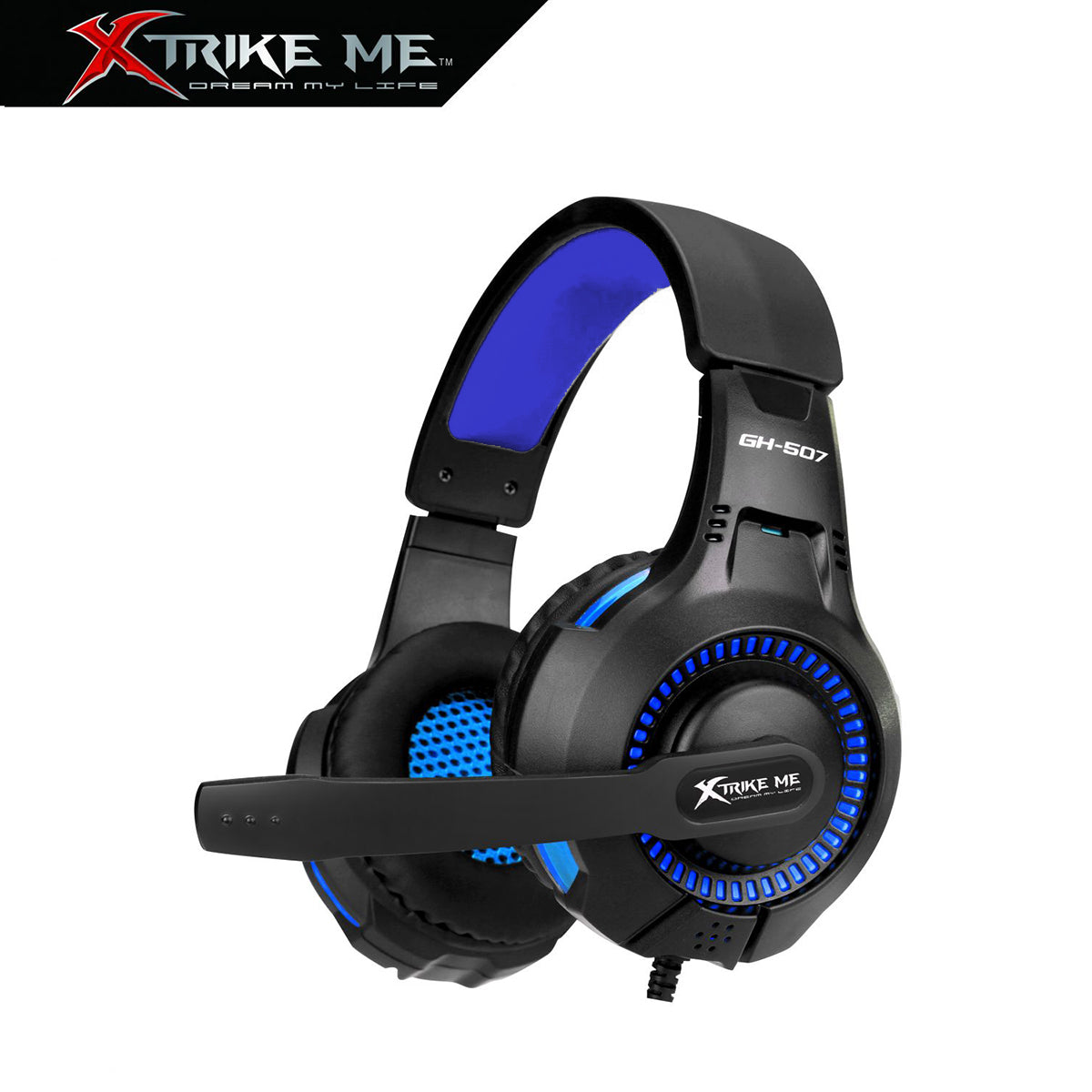 Xtrike Me GH-507 Auriculares Gaming con Micrófono y Luz LED Azul