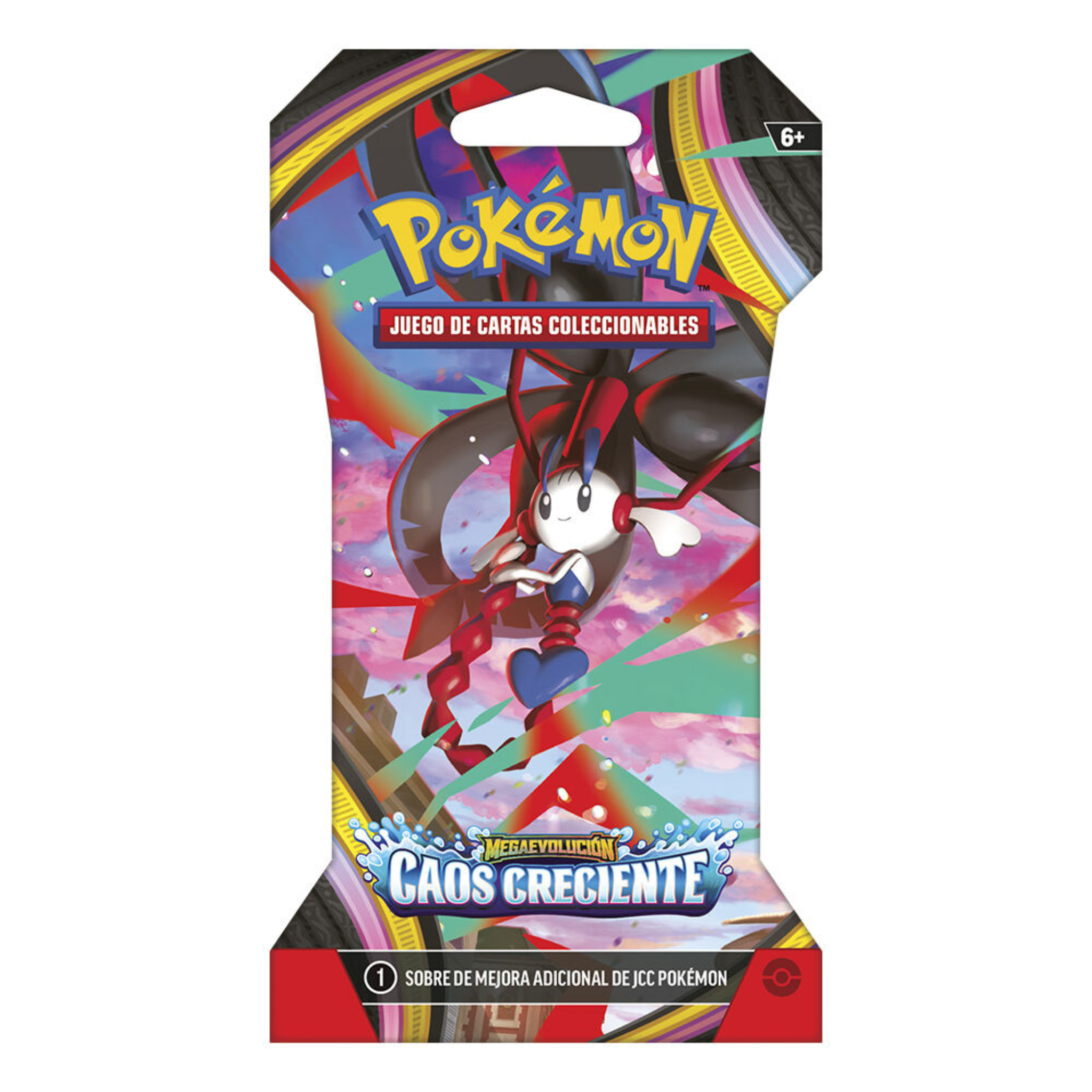 Pokémon Megaevolución Caos Creciente - 1-Sobre Blister de 10 Cartas (Español)