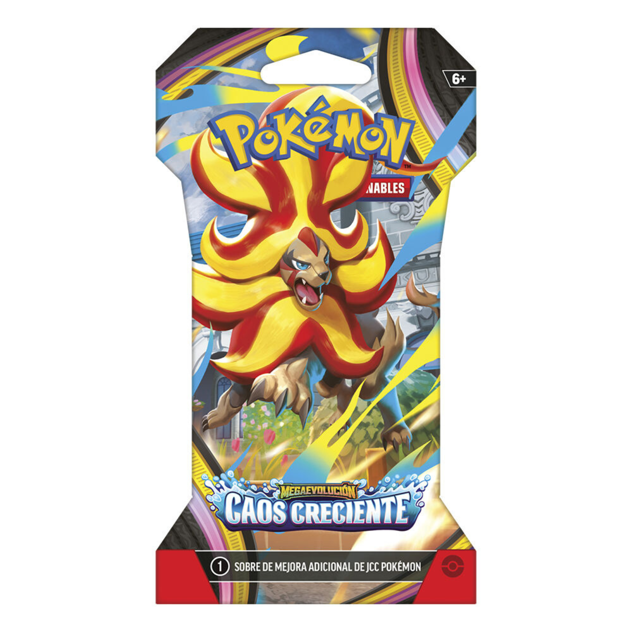 Pokémon Megaevolución Caos Creciente - 1-Sobre Blister de 10 Cartas (Español)