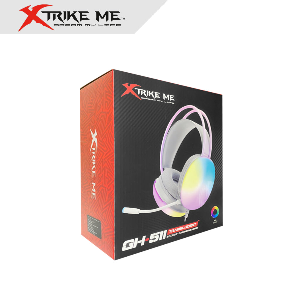 Xtrike Me GH-511 Auriculares Gaming Translúcidos RGB Backlit con Micrófono