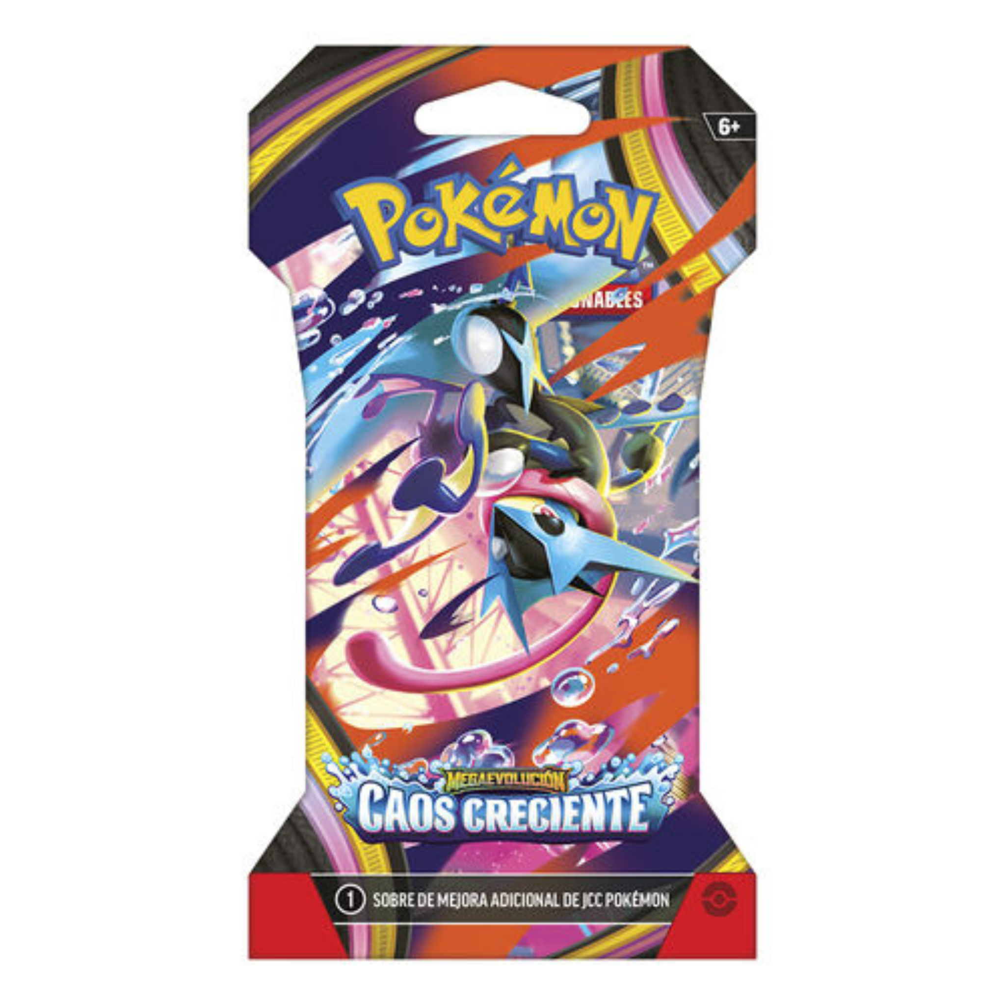 Pokémon Megaevolución Caos Creciente - 1-Sobre Blister de 10 Cartas (Español)
