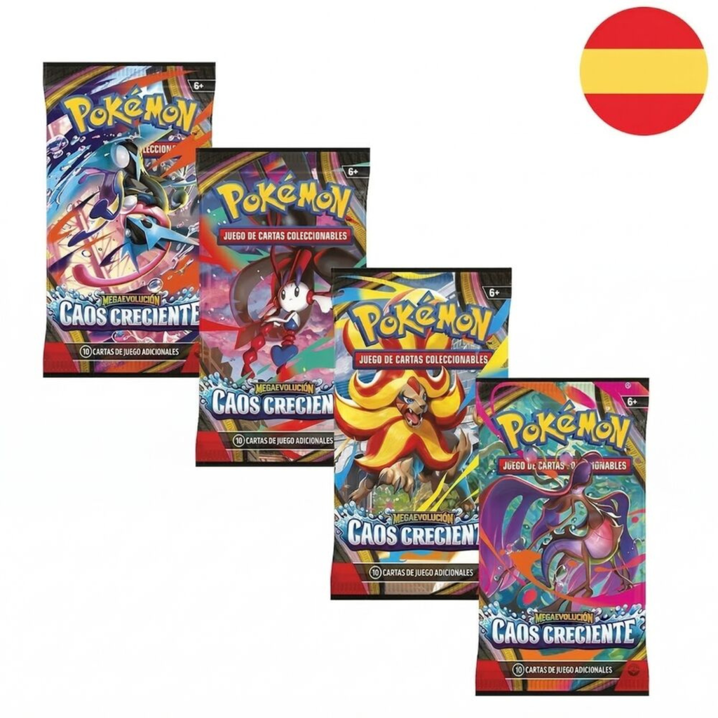 Pokémon Megaevolución - Caos Creciente 1-Sobre de 10 Cartas (Español)