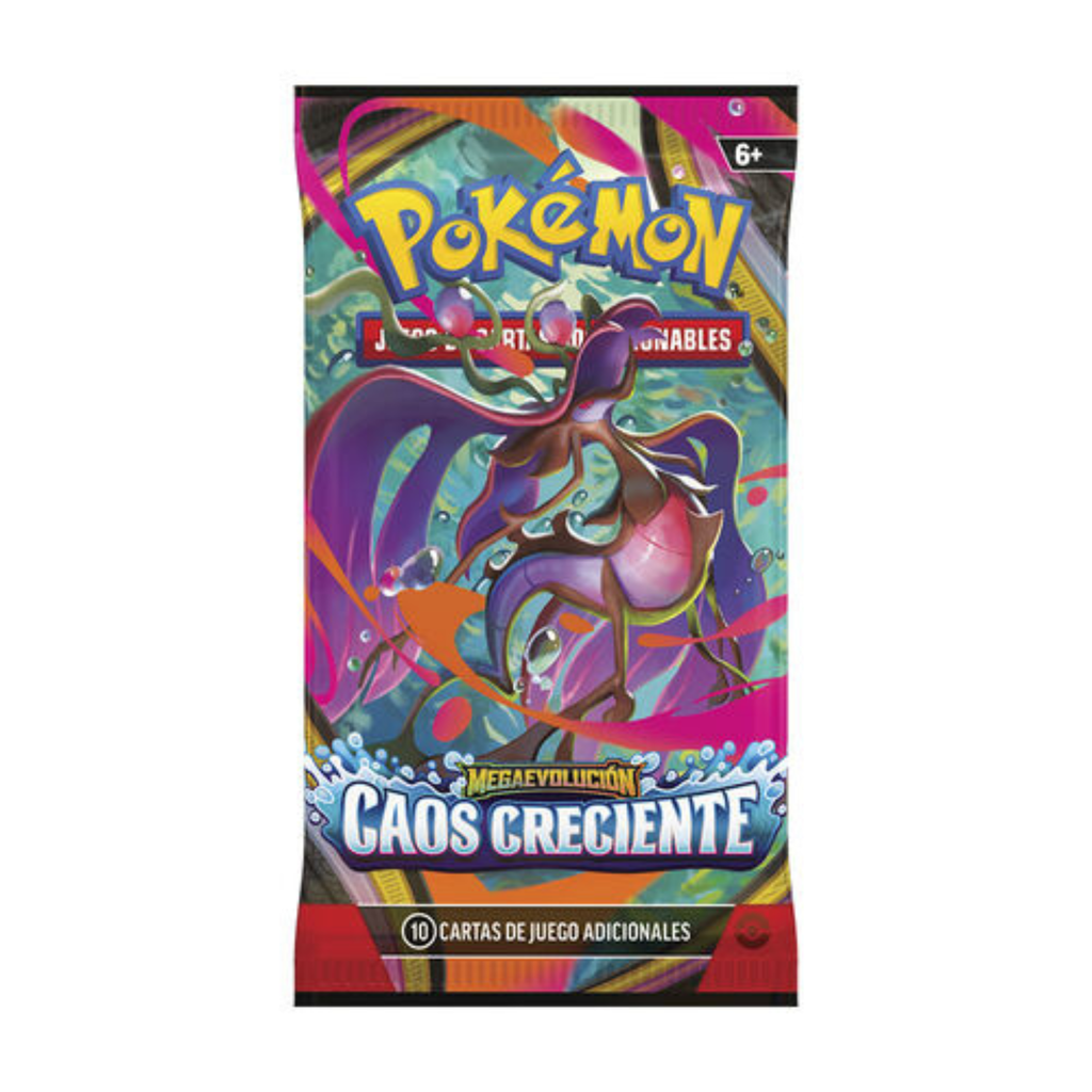 Pokémon Megaevolución - Caos Creciente 1-Sobre de 10 Cartas (Español)