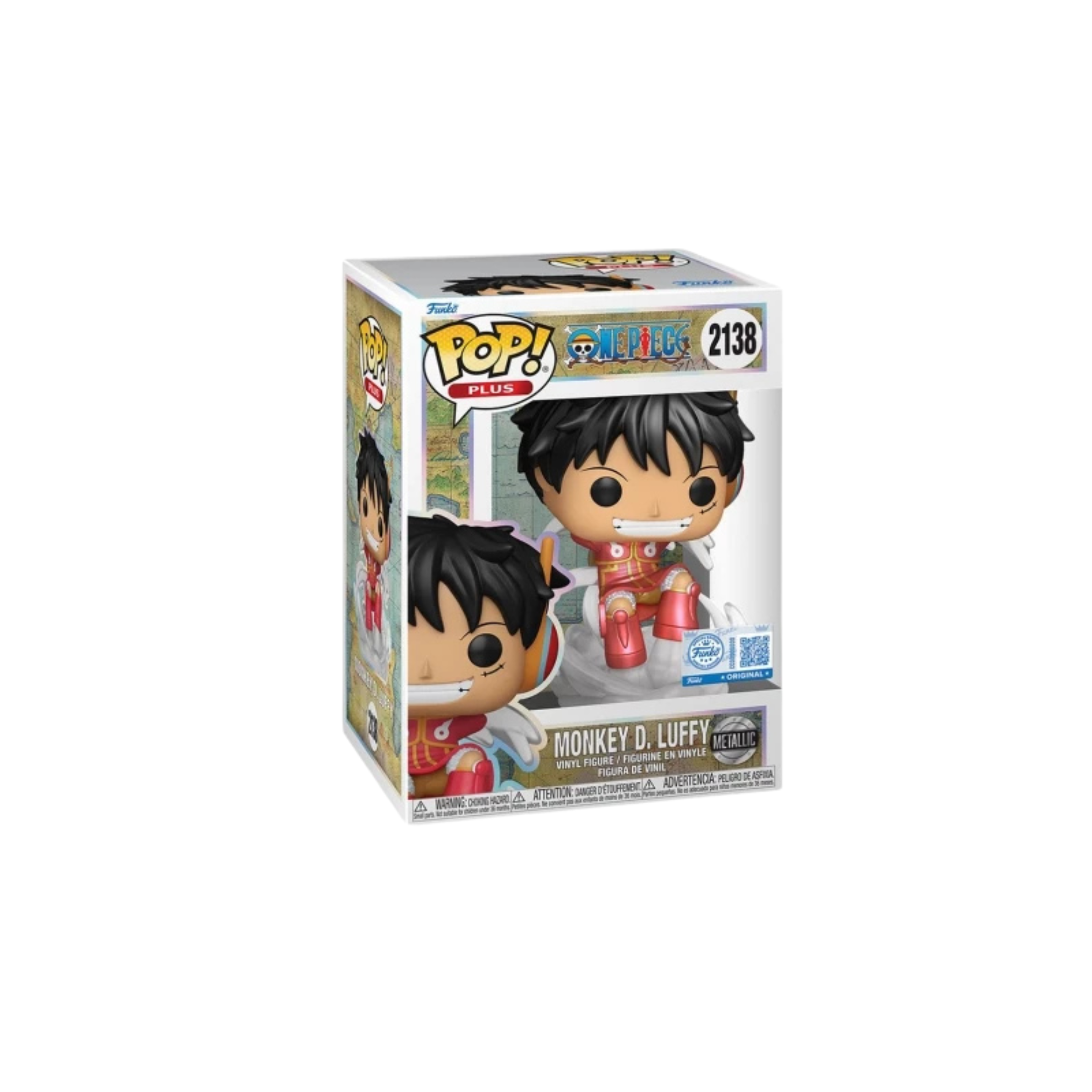Funko Pop! Plus: One Piece - Monkey D. Luffy Metallic #2138 (Special Edition)