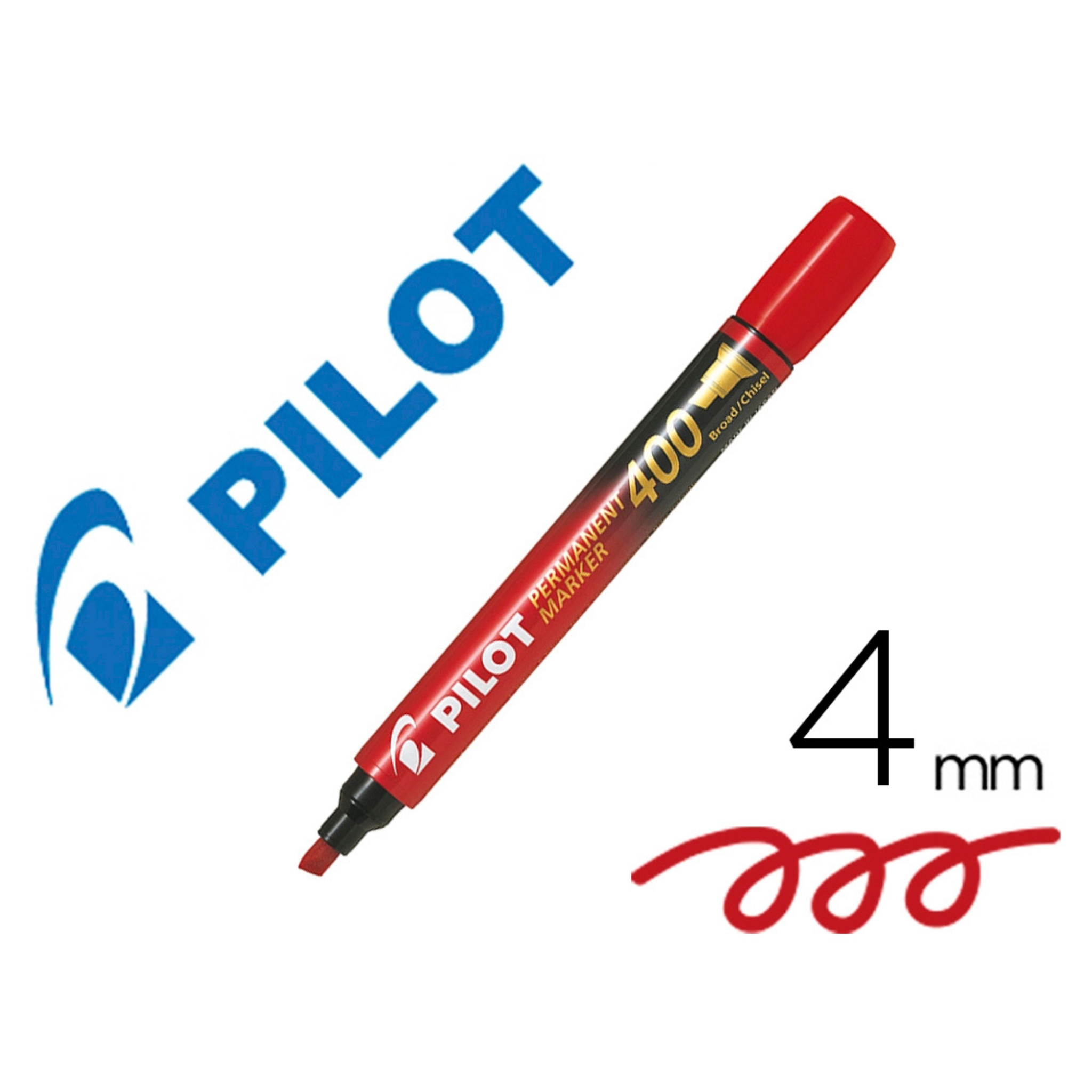Pilot Permanent Marker 400 Rotulador Permanente Punta Biselada 4mm