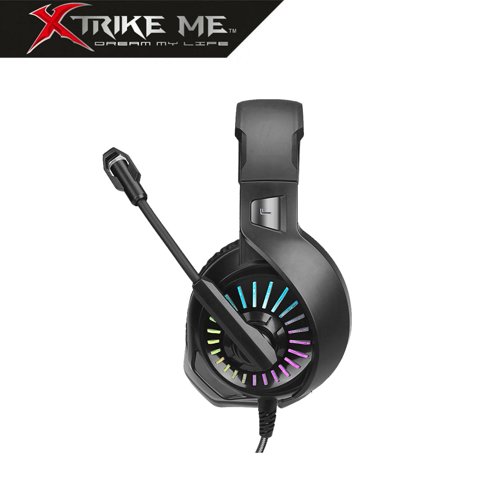 Xtrike Me GH-890 Auriculares Gaming Backlit Stereo Deep Bass RGB 50mm con Micrófono
