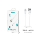 Cable Micro USB | 2A Carga Rápida | 1m, 2m, 3m | Blanco
