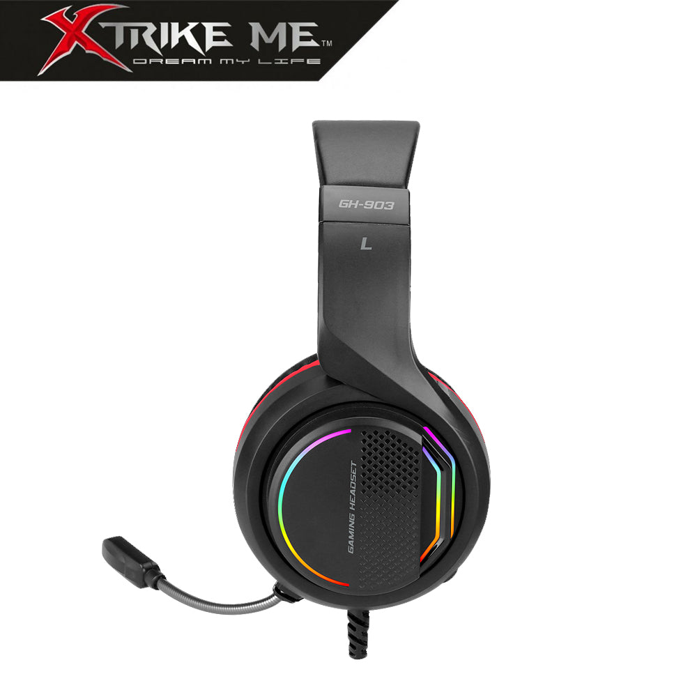 Xtrike Me GH-903 Auriculares Gaming 7.1 Surround Backlit RGB con Micrófono