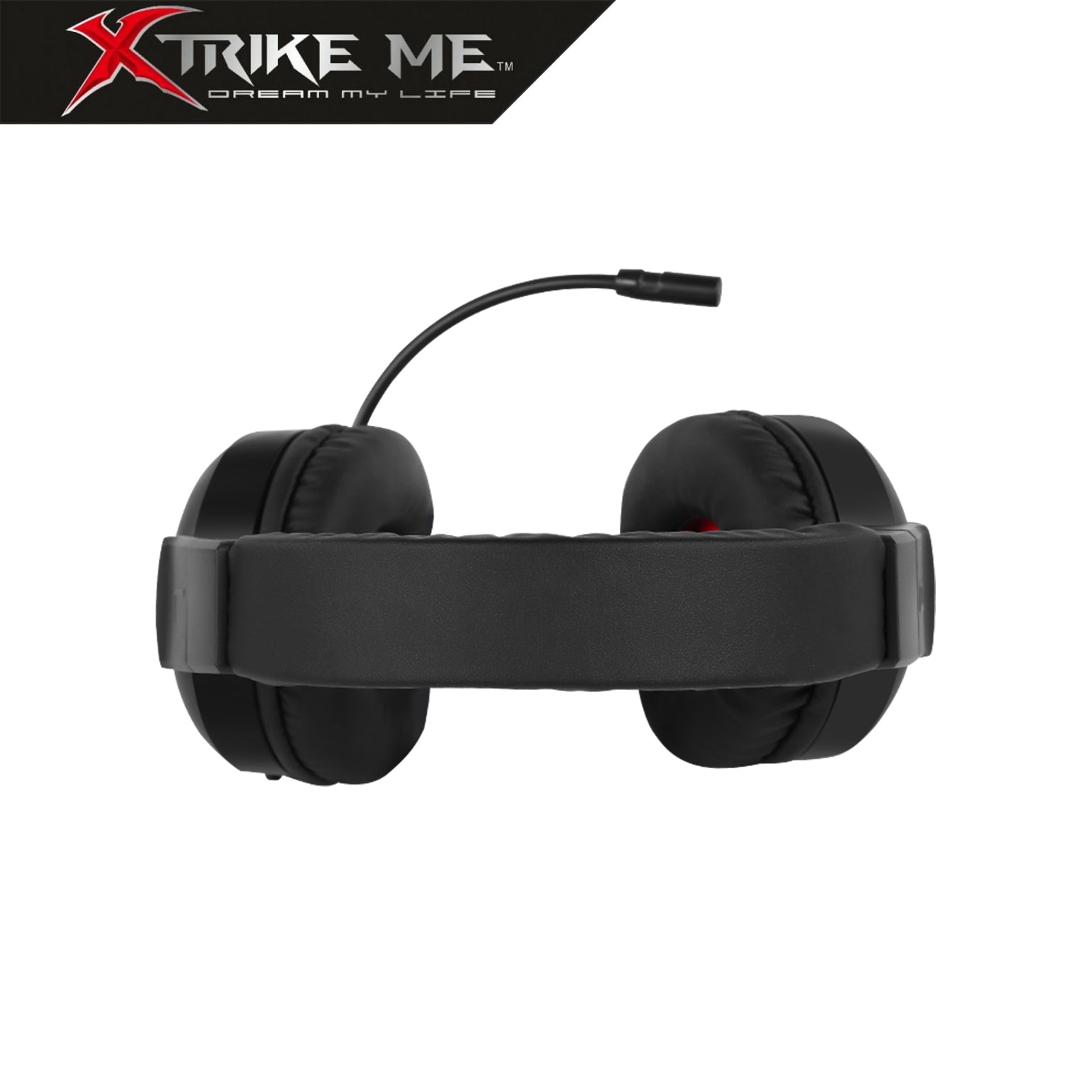Xtrike Me GH-405 Auriculares Gaming RGB Aro Completo con Micrófono | Negro y Rojo