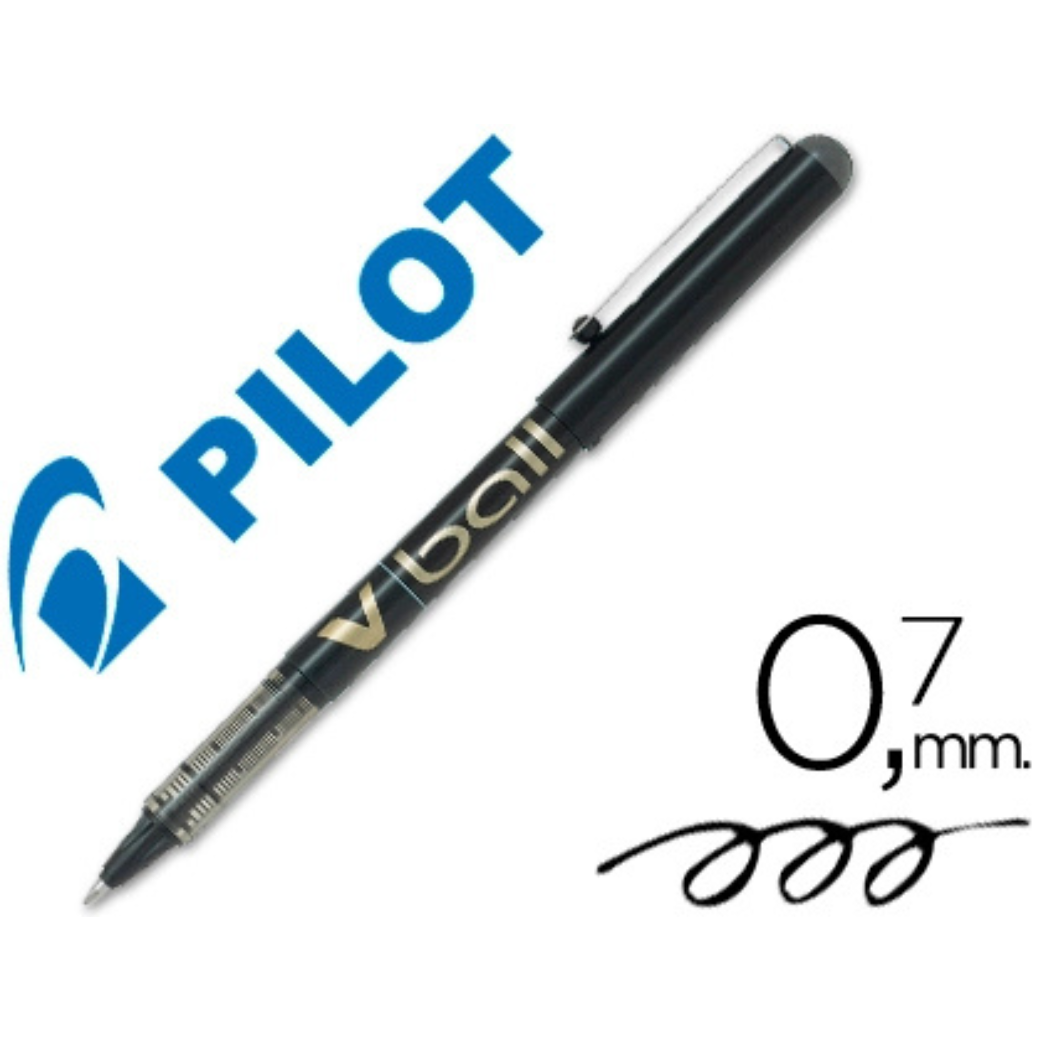 Pilot V-Ball 0.7mm - Bolígrafo Roller de Tinta Líquida