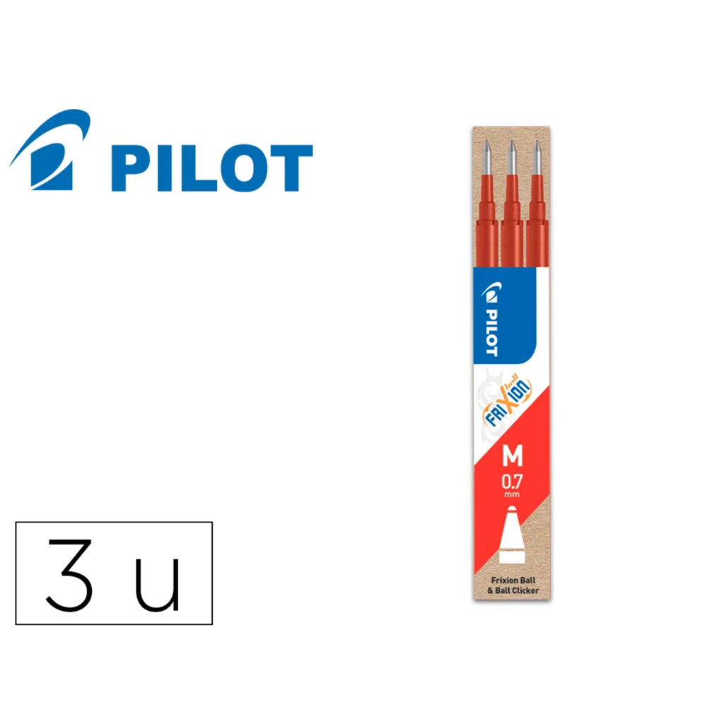PILOT Recambio FriXion Ball 0.7mm M 3u