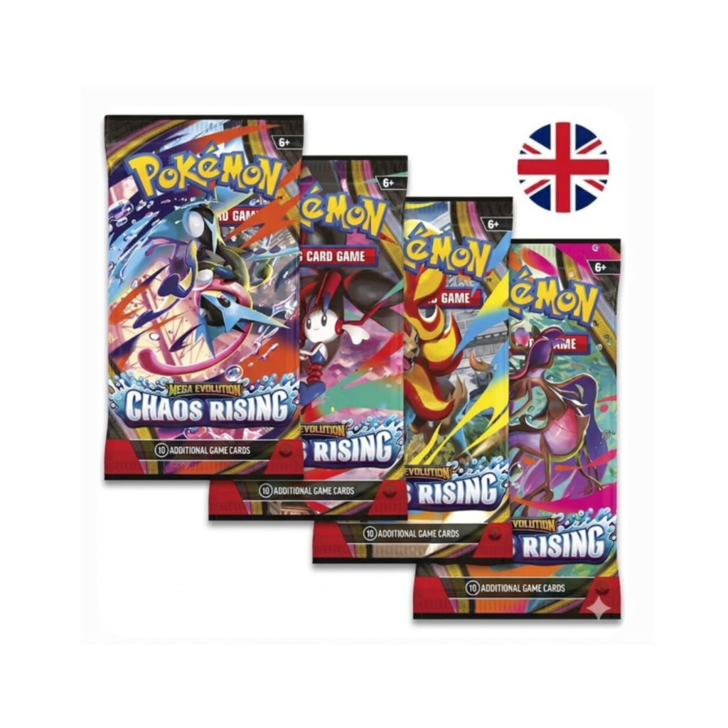 Cartas Megaevolution Chaos Rising Pokemon ingles surtido