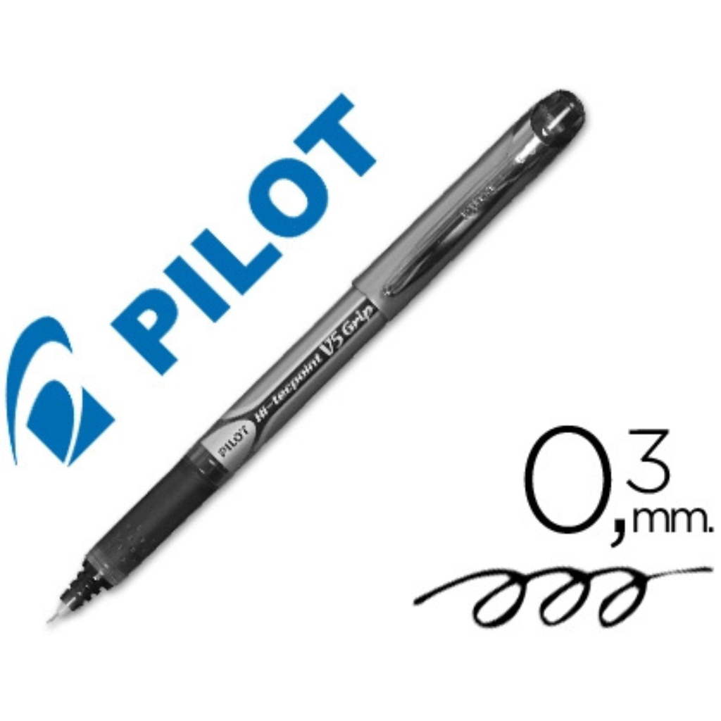 Pilot Hi-Tecpoint V5 Grip Bolígrafo Roller 0.3mm