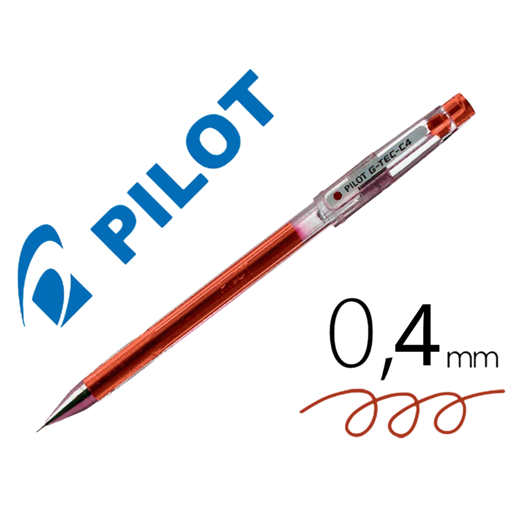 Pilot G-TEC-C4 Bolígrafo Gel Ultrafino 0.4mm (7 colores)