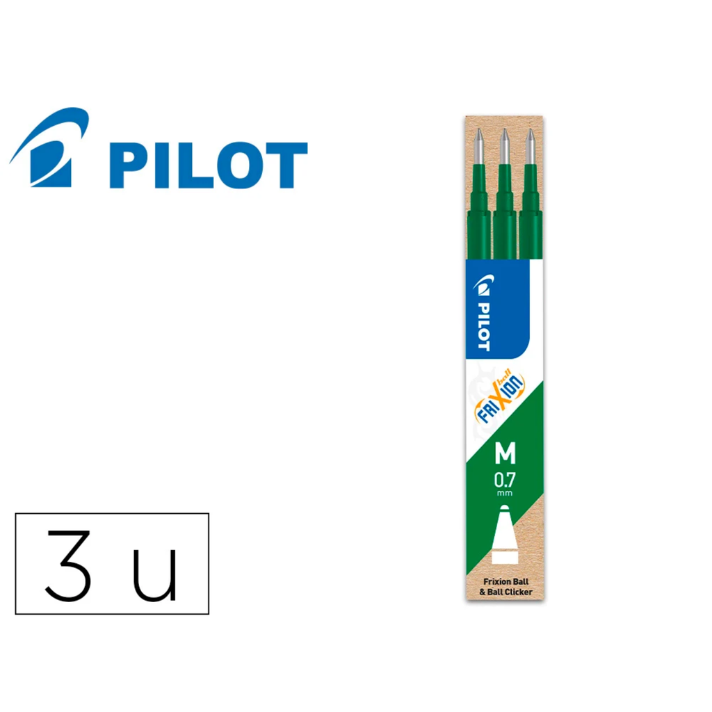 PILOT Recambio FriXion Ball 0.7mm M 3u