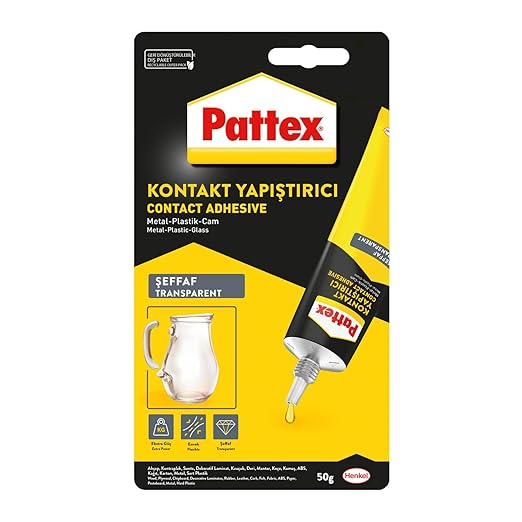 Pattex Cola de contacto, para trabajos de bricolaje, color transparente, 50gr