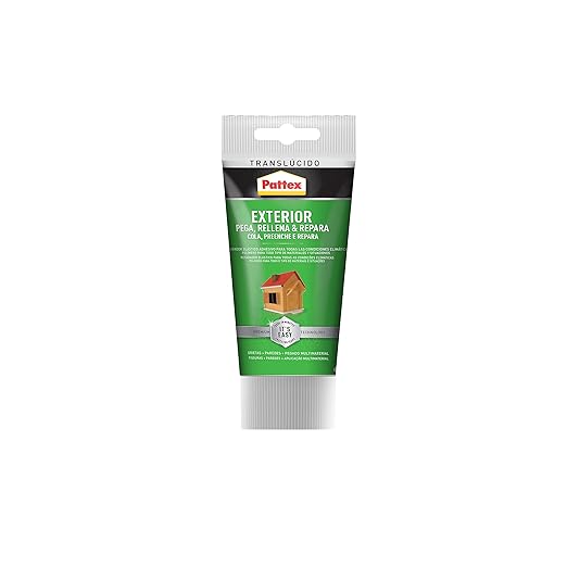 Pattex Exterior Sella, Pega & Repara, sellador exterior cubrejuntas pintable, 1 tubo x 80 ml