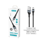 Cable USB Tipo C  3A 1,2 m — SJ-2161 MAXAM (Blanco / Negro, Compatible iPhone)