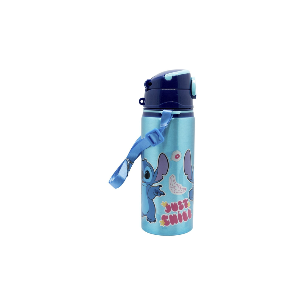 STOR BOTELLA POP UP DE ALUMINIO CON CORREA 730 ML STITCH DRAWING