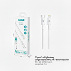 Cable Tipo C a Lightning Blanco 27W — (0,5 m / 1 m / 1,5 m / 2 m)