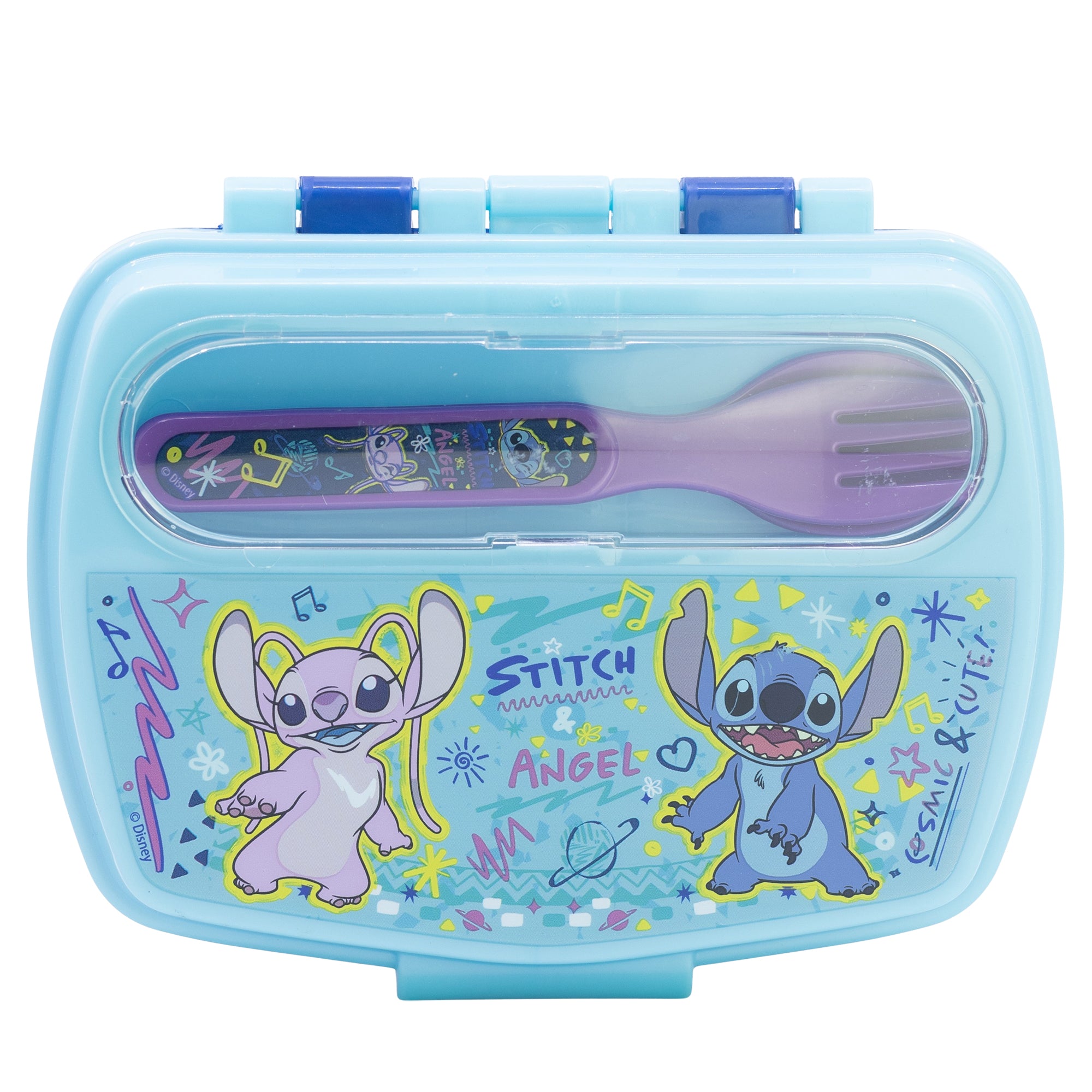 STOR SANDWICHERA RECTANGULAR CON CUBIERTOS STITCH DRAWING