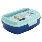 STOR SANDWICHERA RECTANGULAR CON CUBIERTOS FROZEN SNOWY TALE