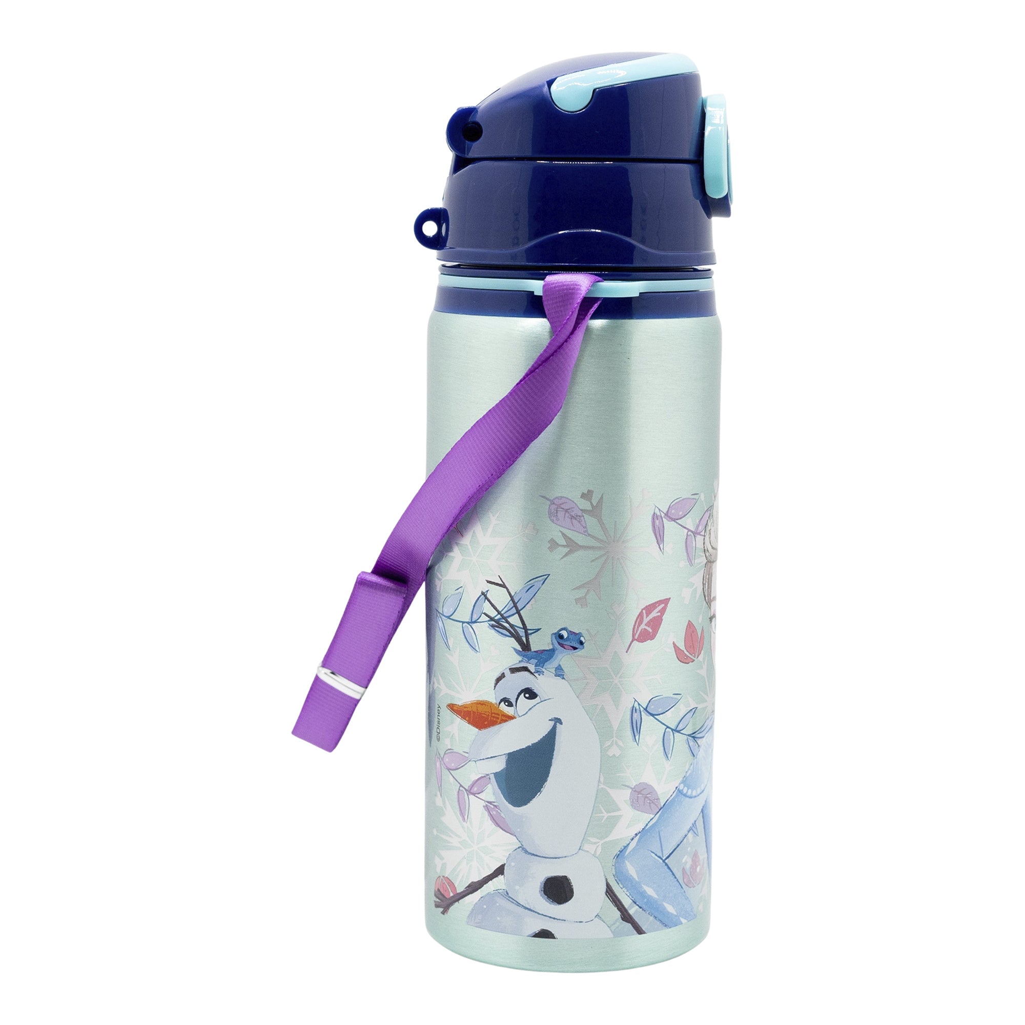 STOR BOTELLA POP UP DE ALUMINIO CON CORREA 730 ML FROZEN SNOWY TALE