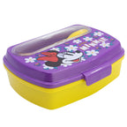 STOR SANDWICHERA RECTANGULAR CON CUBIERTOS MINNIE SUNSHINE