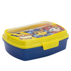 STOR SANDWICHERA RECTANGULAR CON CUBIERTOS PAW PATROL BOY RESCUE PUPS
