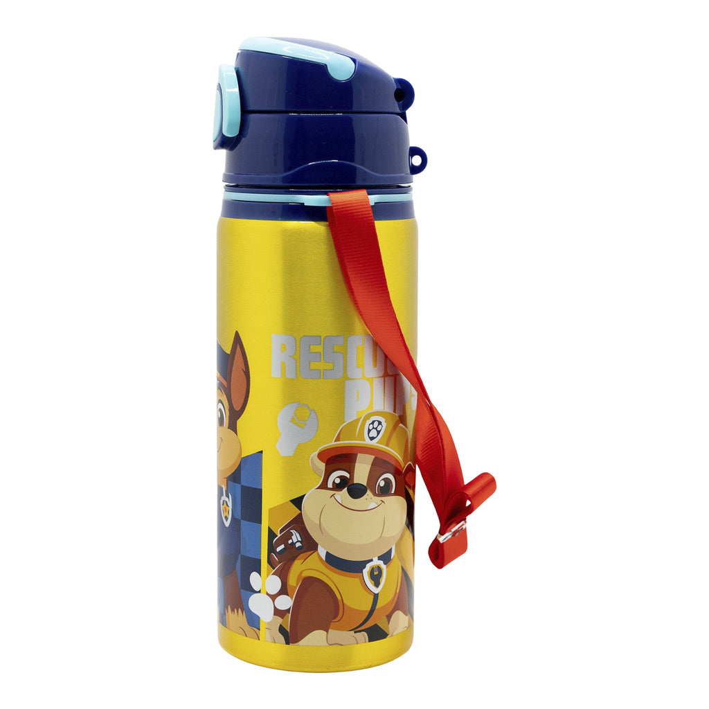 STOR BOTELLA POP UP DE ALUMINIO CON CORREA 730 ML PAW PATROL BOY RESCUE PUPS