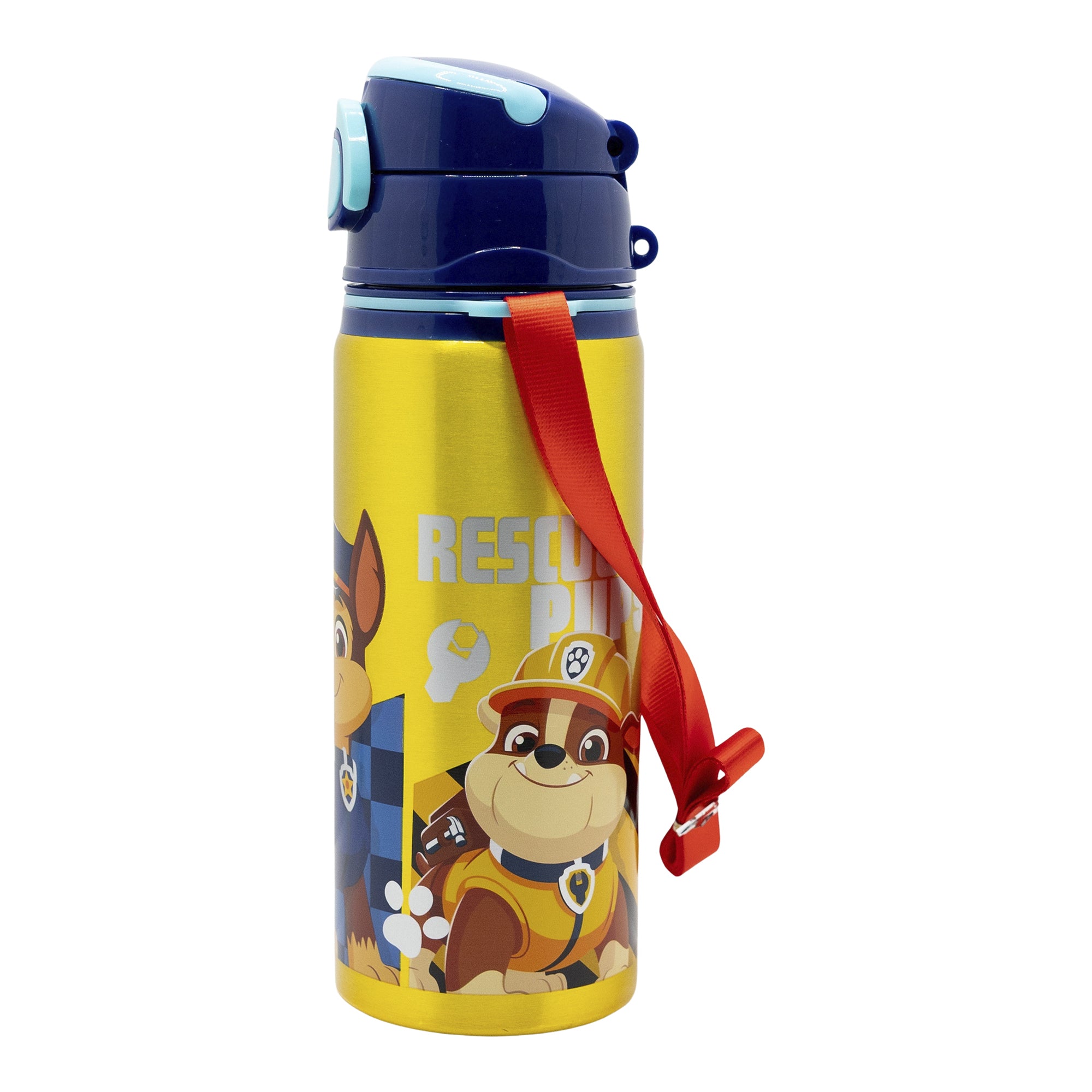 STOR BOTELLA POP UP DE ALUMINIO CON CORREA 730 ML PAW PATROL BOY RESCUE PUPS