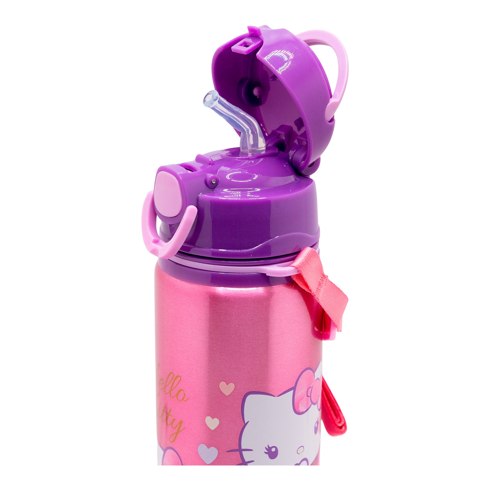 STOR BOTELLA POP UP DE ALUMINIO CON CORREA 730 ML HELLO KITTY