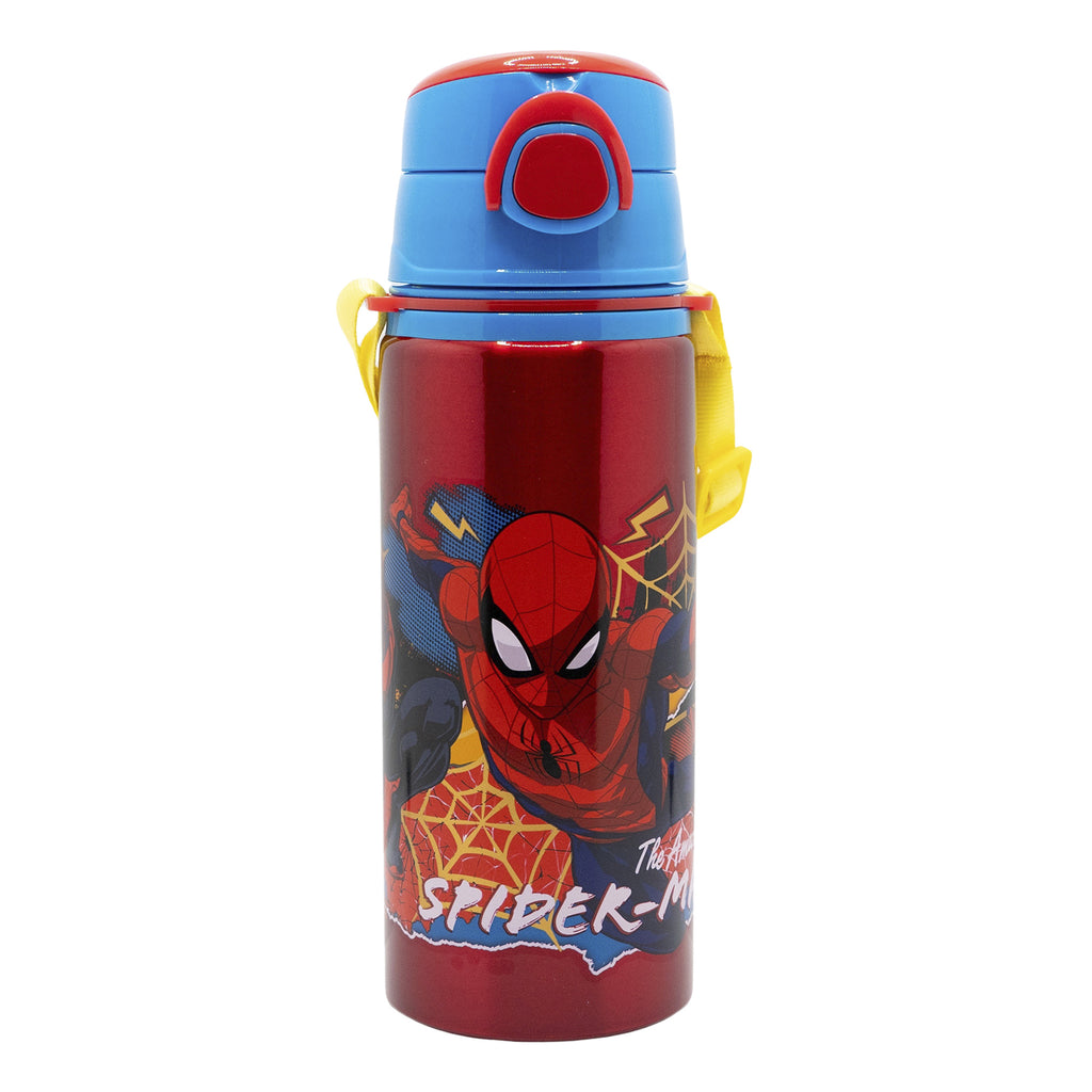 STOR BOTELLA POP UP DE ALUMINIO CON CORREA 730 ML SPIDERMAN MOVING TARGET