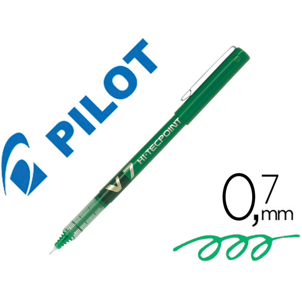 Pilot V7 Hi-Tecpoint 0.7mm - Bolígrafo Roller de Tinta Líquida