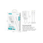 TZ-5101I Kit Cargador Rápido PD 20W con Cable Lightning 27W 1m
