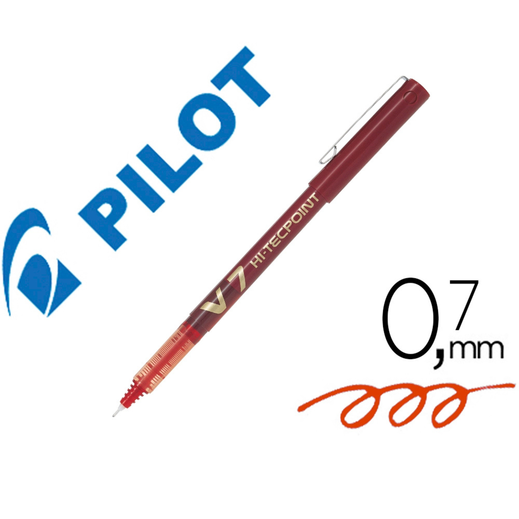 Pilot V7 Hi-Tecpoint 0.7mm - Bolígrafo Roller de Tinta Líquida