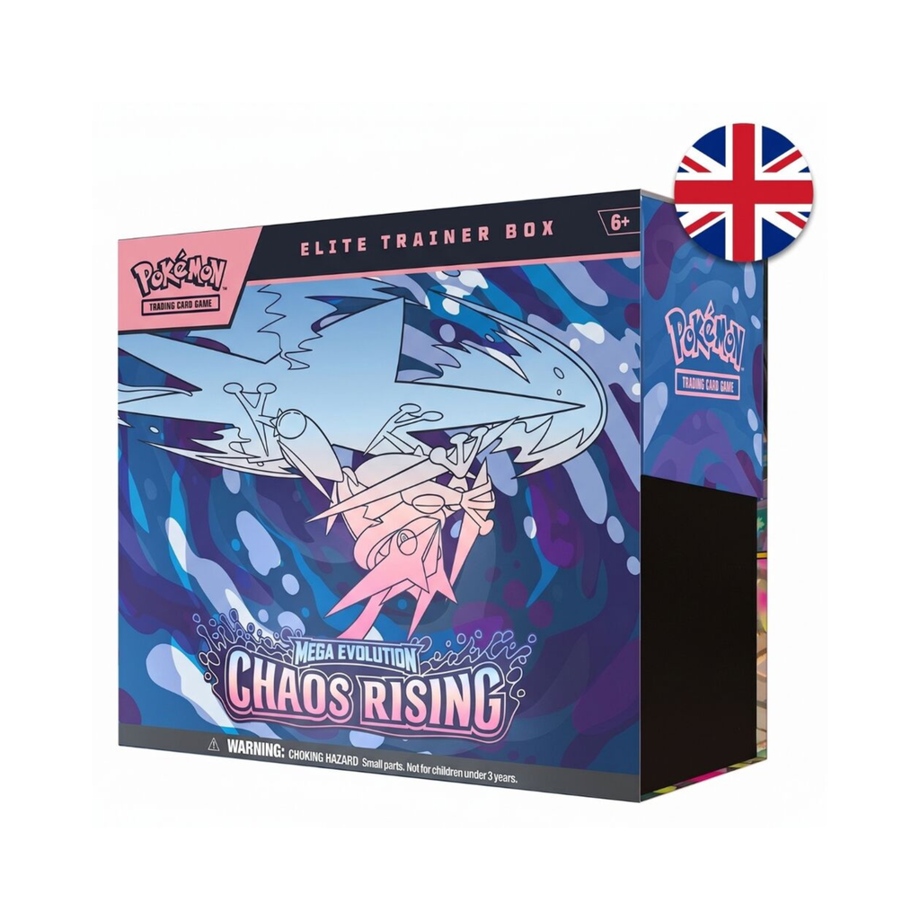 Estuche cartas Entrenador Elite Megaevolution Chaos Rising Pokemon ingles