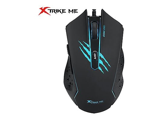 Ratón gaming - XTRIKE ME DREAM MY LIFE GM-203, Por cable, 3600 ppp, Negro